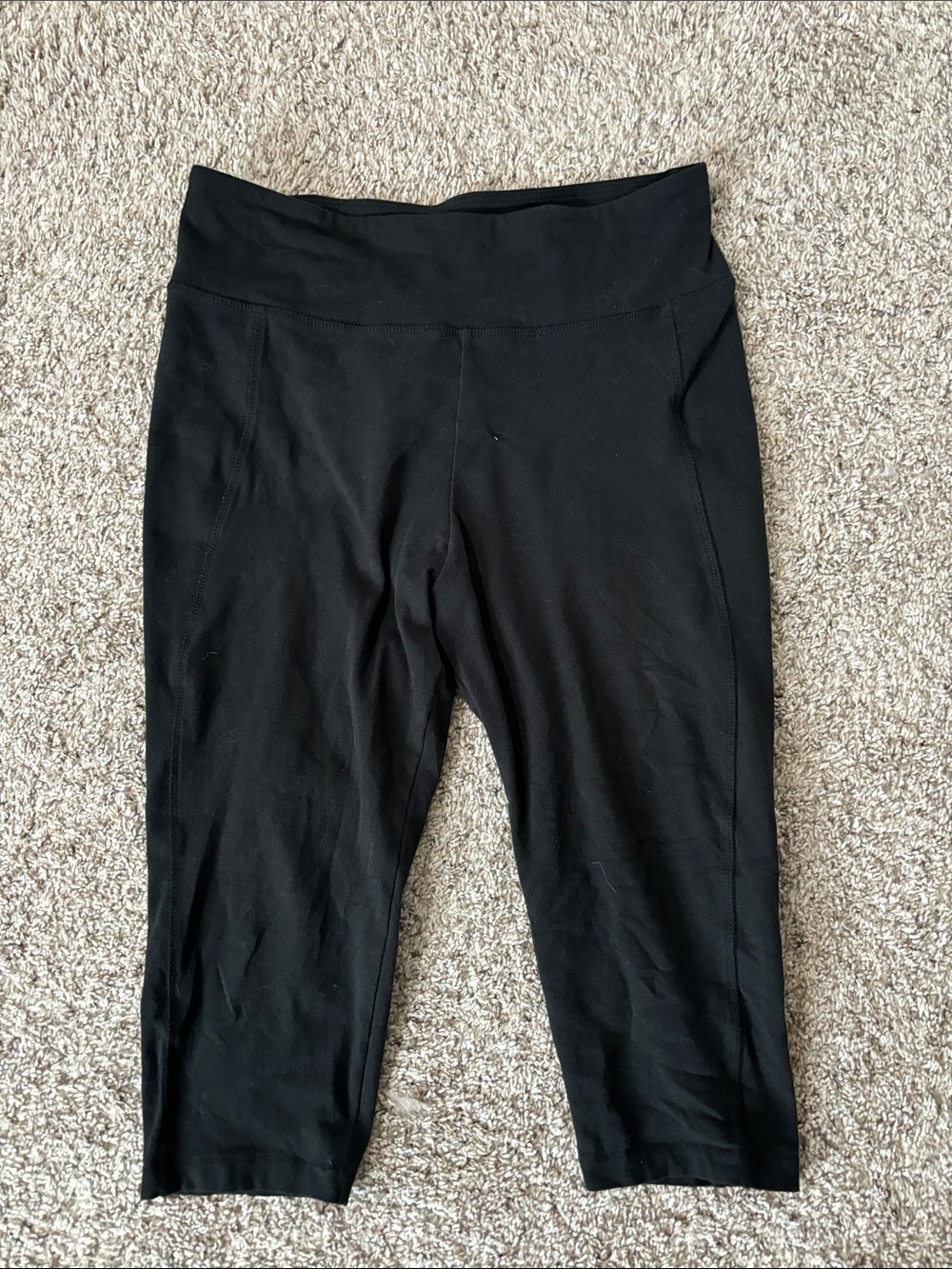 Marika cropped black leggings